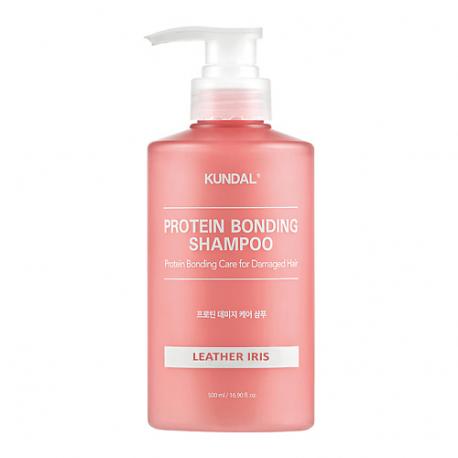 Шампунь для поврежденных волос Ирис Protein Bonding Shampoo Leather Iris 500 Kundal