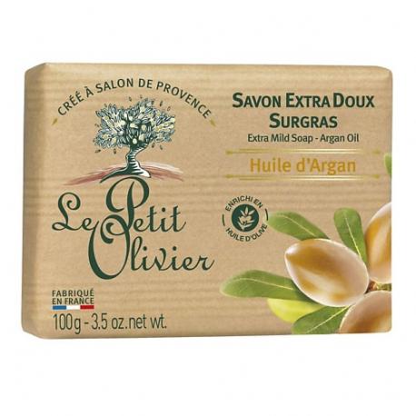 Мыло экстра нежное питательное с маслом Арганы Argan Oil Soap LE PETIT OLIVIER