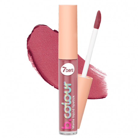 Помада для губ матовая стойкая жидкая B.COLOUR 7Days