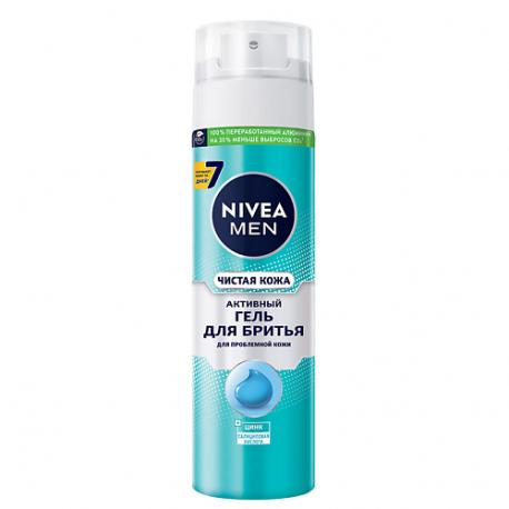 MEN Активный гель для бритья "Чистая Кожа" 200 NIVEA