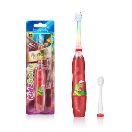 KidzSonic звуковая Зубная щетка Динозавр от 3 лет Brush-Baby