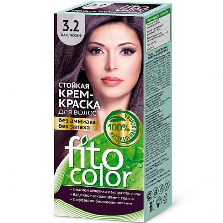 Стойкая крем-краска для волос серии "Fitocolor", тон 1.0 черный Fito косметик