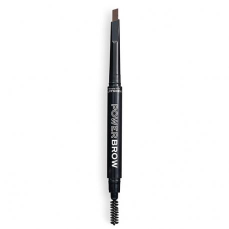 Карандаш автоматический для бровей с щеточкой Power Brow Pencil, скошенный RELOVE REVOLUTION