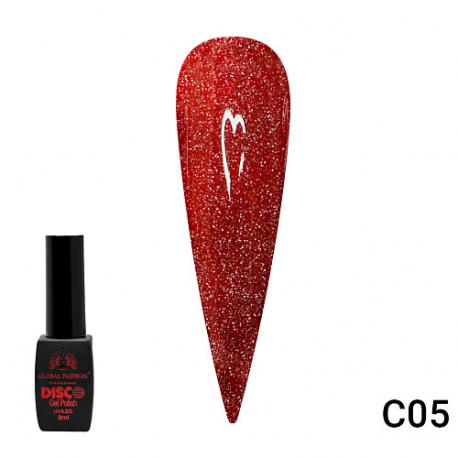 Гель лак Disco Gel Polish светоотражающий A06 Global Fashion