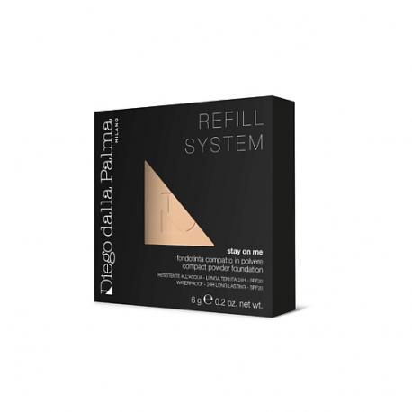 Пудра для лица компактная водостойкая Stay On Me Refill System SPF20 DIEGO DALLA PALMA MILANO