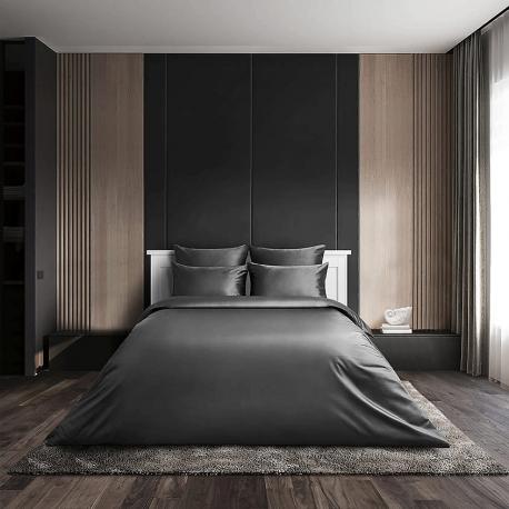 Антибактериальный пододеяльник Duvet Cover, 200х220 см. Цвет: «Серый космос» (графитовый). коллекция Diamond SOFT SILVER
