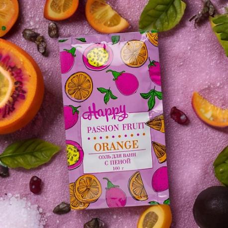 Соль для ванн с пеной Happy Passion fruit & Orange 100 Laboratory Katrin