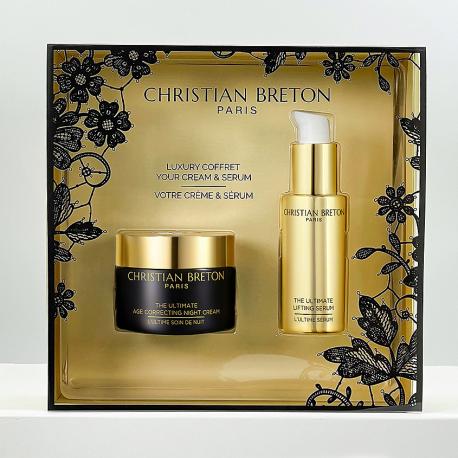 Набор глобальный антивозрастной эффект с ночным кремом Luxury Coffret Your Cream & Serum Christian Breton