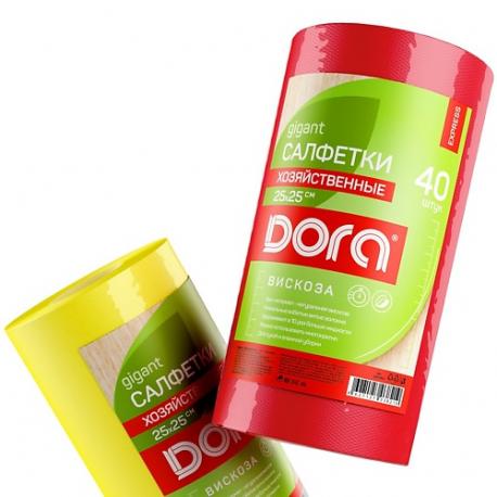 Салфетки из вискозы в рулоне DORA