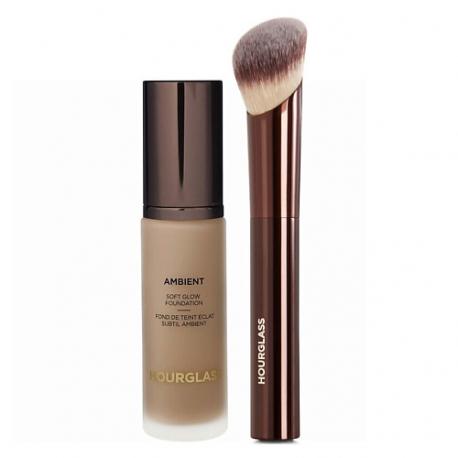 Набор для лица Тональная основа Soft Glow + Кисть Hourglass