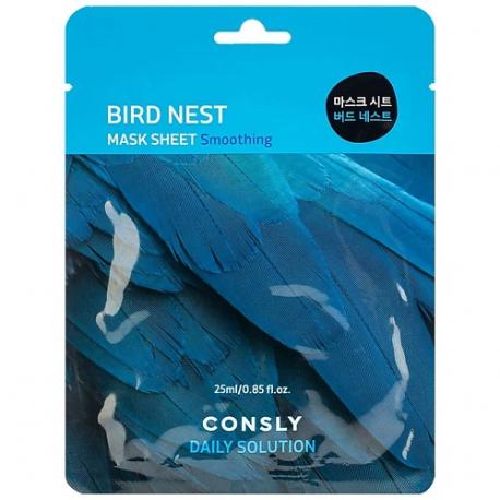 Тканевая маска для лица с экстрактом ласточкиного гнезда Facial Tissue Mask With Swallow Nest Extract 25 Consly
