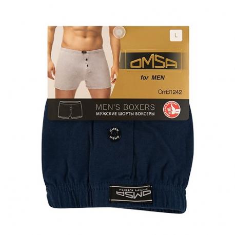OmB 1242 Трусы мужские Шорты-Боксеры Blu Scuro OMSA