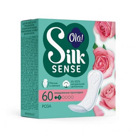 Silk Sense DAILY DEO Ежедневные мягкие прокладки, аромат Бархатная роза OLA