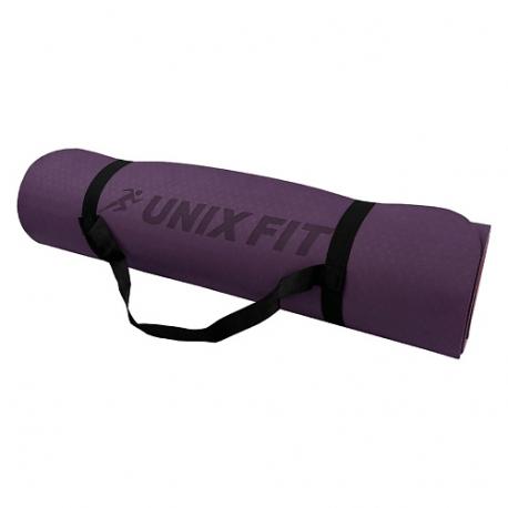 Коврик для йоги и фитнеса двусторонний UnixFit