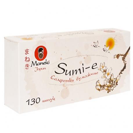 Салфетки бумажные SUMI-E 2 слоя Maneki
