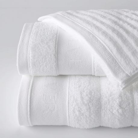 Набор Antibacterial Cotton Towels, полотенца для лица и тела 3 шт., размеры 30х50 см, 50х90 см, 70х140 см. Цвет: «Альпийский снег» (белый) SOFT SILVER