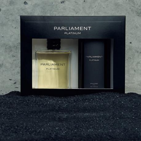 PARLIAMENT Парфюмерно-косметический набор с шампунем 3 в 1 Platinum GENTY