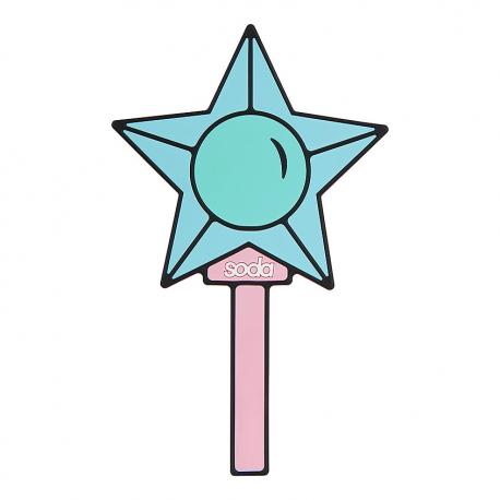 Зеркало косметическое с ручкой MAGIC WAND #starbeauty SODA