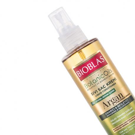 Несмываемый кондиционер против выпадения волос c аргановым маслом Botanic Oils BIOBLAS