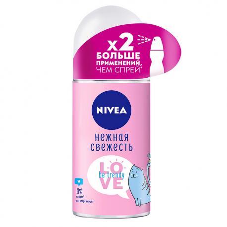 Дезодорант-антиперспирант шариковый LOVE Be Trendy Нежная Свежесть 50 NIVEA
