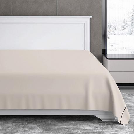 Антибактериальная простыня Antibacterial Bedsheet King Size, 260х270 см. Цвет: «Песчаный берег» (бежевый) SOFT SILVER