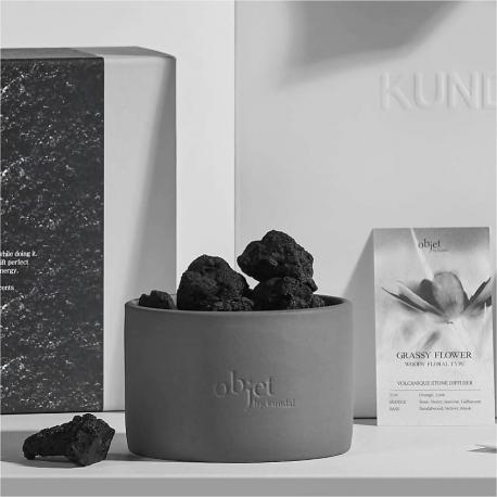Набор диффузор с вулканическим камнем Травянистые растения Grassy Flower Kundal