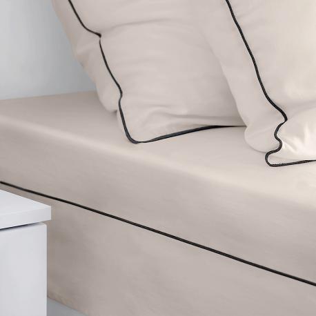Антибактериальная простыня Antibacterial Bedsheet King Size, 260х270 см. Цвет: «Песчаный берег» (бежевый) SOFT SILVER