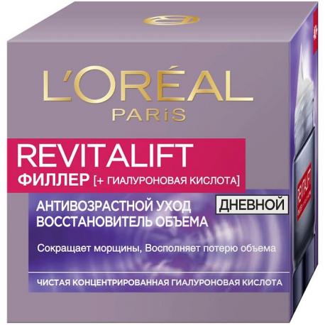 L'OREAL PARIS Дневной антивозрастной крем против морщин, для лица Revitalift Филлер 50 L'Oreal Paris