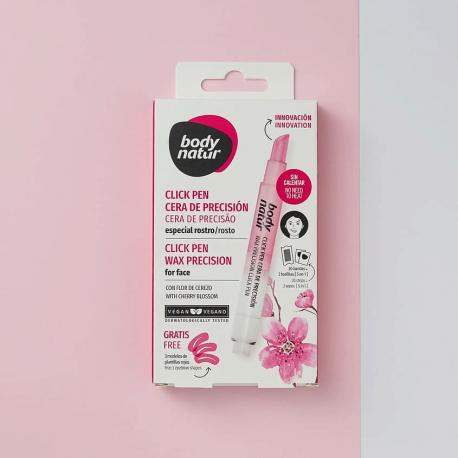 Воск с аппликатором для лица с экстрактом цветка черешни Click Pen Wax Precision Face 3 BODY NATUR