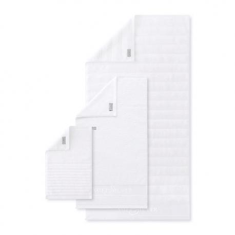 Набор Antibacterial Cotton Towels, полотенца для лица и тела 3 шт., размеры 30х50 см, 50х90 см, 70х140 см. Цвет: «Альпийский снег» (белый) SOFT SILVER