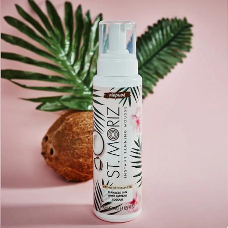 Автобронзант-мусс тонирующий с маслом Кокоса (светлый оттенок) Instant Tanning Mousse Medium 300 ST.MORIZ