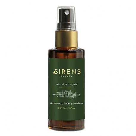 Минеральный дезодорант - бергамот, грейпфрут, имбирь 100 SIRENSBEAUTY