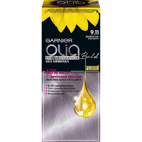 Стойкая крем-краска для волос с цветочными маслами, без аммиака Olia 112 Garnier