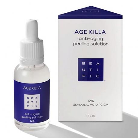 Омолаживающий пилинг 12% с гликолевой кислотой и центеллой азиатской Age Killa 30 Beautific