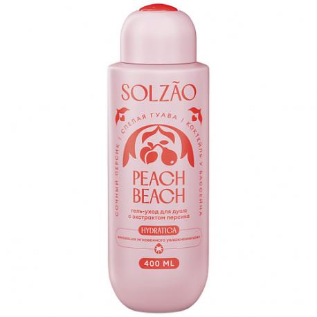 Гель-уход для душа с экстрактом персика Peach Beach 400 Solzao