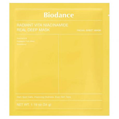 Radiant Vita Niacinamide Real Deep MaskГидрогелевая маска с витамином С и ниацинамидом 34 Biodance