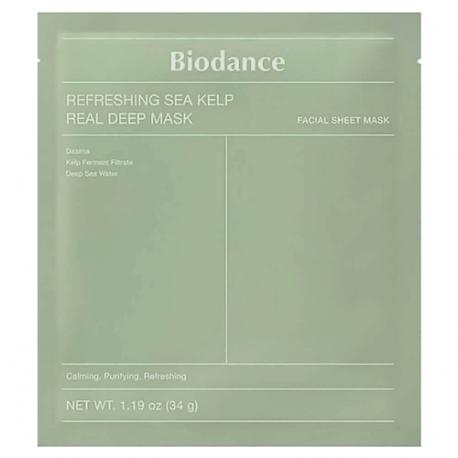 Refreshing Sea Kelp Real Deep Mask Освежающая гидрогелевая маска с экстрактом водорослей 34 Biodance