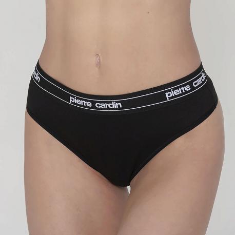 Трусы женские casual sport string черный Pierre Cardin