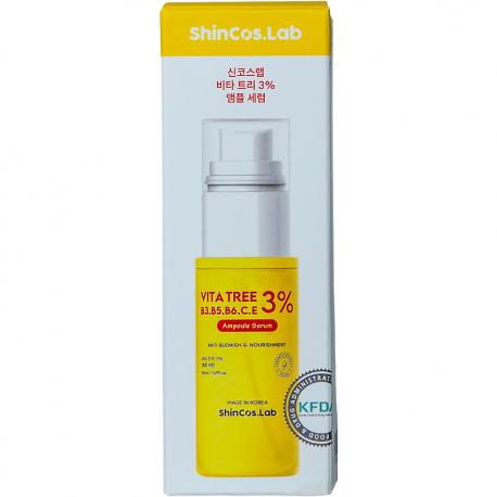 Восстанавливающая сыворотка с витаминами Vita Tree 3% Ampoule Serum 50 SHINCOS.LAB