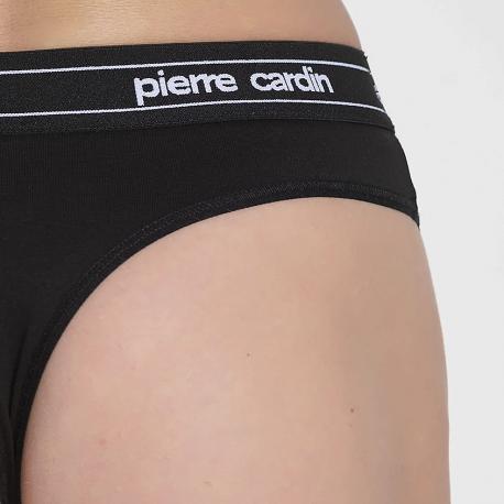 Трусы женские casual sport string черный Pierre Cardin