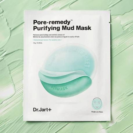Обновляющая маска для лица с зеленой глиной Dermask Pore∙Remedy Purifuing Mud Mask 1 Dr.Jart+