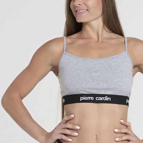 Топ женский bra top серый меланж Pierre Cardin