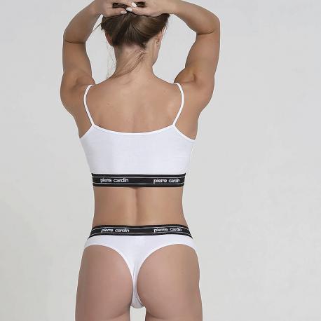 Трусы женские casual sport string белый Pierre Cardin