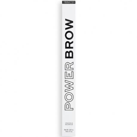 Карандаш автоматический для бровей с щеточкой Power Brow Pencil, скошенный RELOVE REVOLUTION