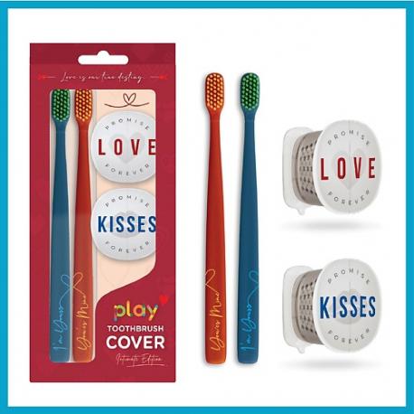 Набор зубная щетка и футляр для зубной щетки, серия "iLOVE" Testimony Flipper