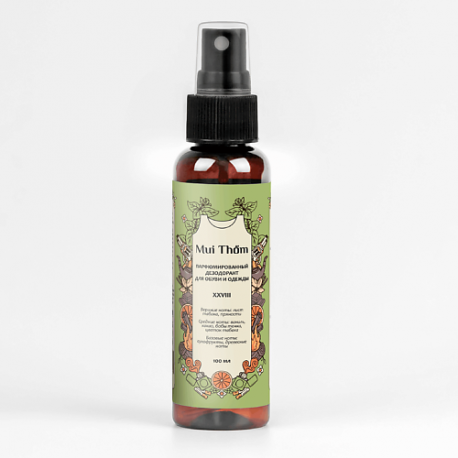 Парфюмированный спрей нейтрализатор неприятного запаха для одежды и обуви 100 MUI THOM