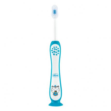 Зубная щетка  TIGER, 3-6 лет, голубая для детей Chicco