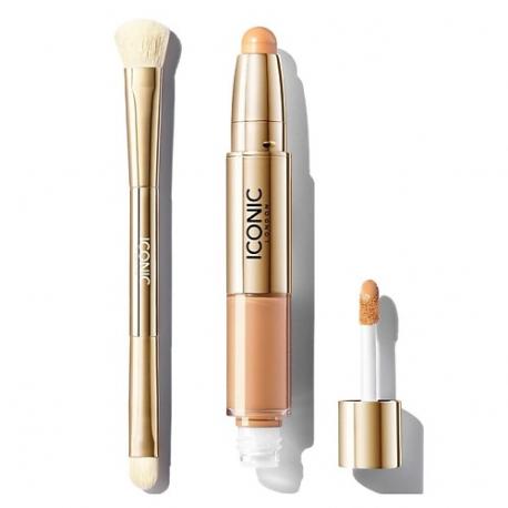 Набор: Консилер Radiant + Кисть для консилера Concealer Duo Brush ICONIC LONDON