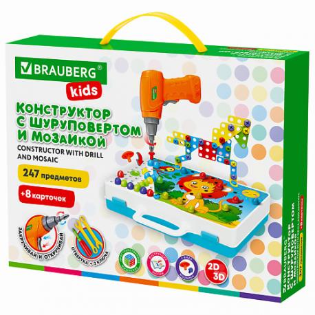 Конструктор с шуруповертом KIDS Brauberg