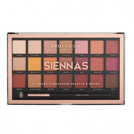 Палетка для макияжа глаз Siennas PROFUSION